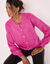 Cardigan boutons "bijoux" (rose fuchsia)