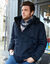 Parka imperméable doublée polaire à capuche (marine)