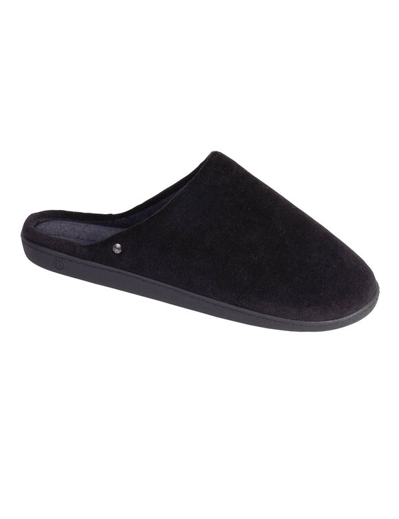 Chaussons mules ergonomiques velours (noir)