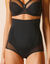 Culotte taille haute maille et tulle gainant (noir)