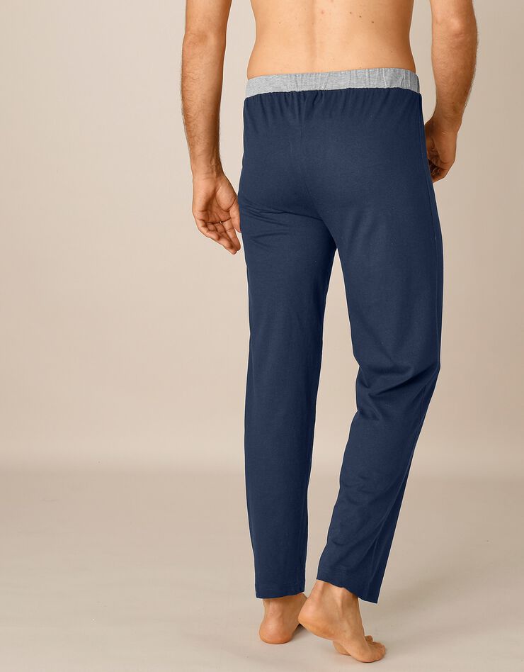 Pantalon pyjama bas droits - lot de 2 (gris + marine) Pantalon pyjama bas droits - lot de 2 (gris + marine)