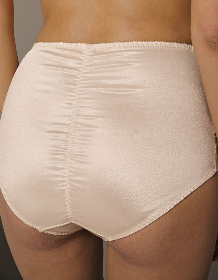 Gainette maille satinée et dentelle Salford - lot de 2 (coquillage + grenade)