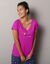 T-shirt de pyjama manches courtes imprimé Estrella  (fuchsia)