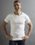 Tee-shirt sous-vêtement homme col rond manches courtes chaleur douce - lot de 2 (blanc)