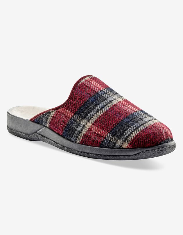 Mules homme confort - jusqu'au 47 (bordeaux)