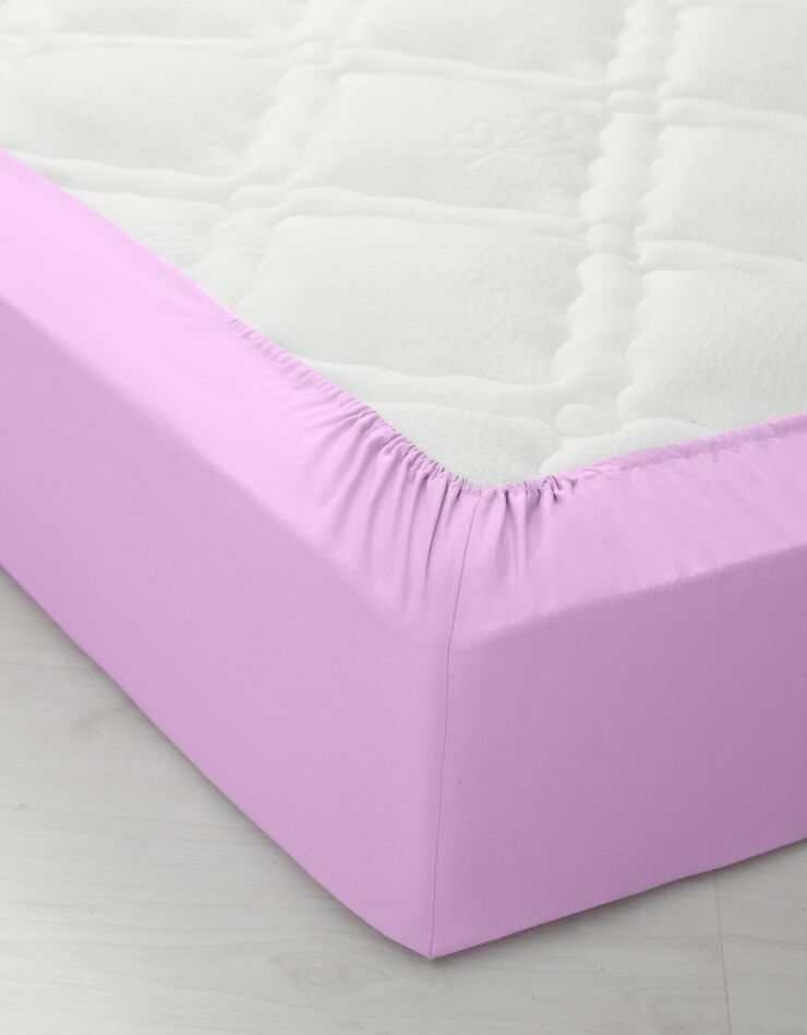 Linge de lit uni polyester-coton Colombine (lavande)