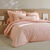 Linge de lit uni percale (rose poudré)
