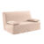 Housse canapé BZ coton bachette uni matelassé (sable)