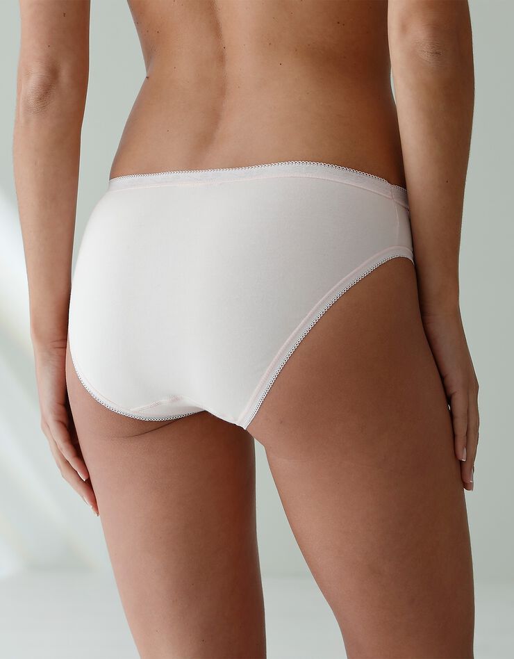 Culotte midi dentelle - lot de 3 (kaki + rose + terracotta) Culotte midi dentelle - lot de 3 (kaki + rose + terracotta)