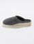 Chaussons mules compensées éponge largeur confort (gris)