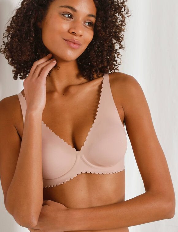 Soutien-gorge microfibre invisible Body Touch - avec armatures flexibles (peau)
