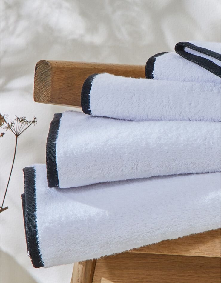 Eponge unie 540g/m2 confort luxe, collection "Intemporelle" (blanc)