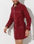 Veste de pyjama popeline boutonn&eacute;e (bordeaux)