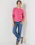 Gilet boutonné, laine et mohair mélangés (rose)
