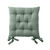 Galette de chaise carr&eacute;e unie coton bachette - lot de 2 (eucalyptus)