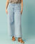 Jean taille haute Spécial Petites entrej. 60 cm, coupe large 7/8ème (bleached)