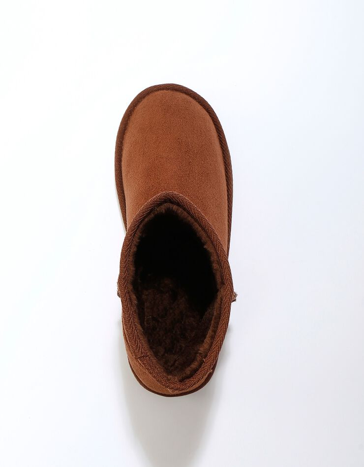 Bottes fourrées plates - noir (chocolat)