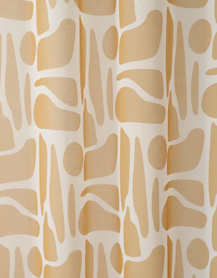 Panneau voile imprimé arty finition oeillets (ocre)
