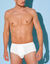 Slip ouvert taille haute - lot de 2 (blanc)