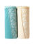 Culotte microfibre et dentelle stretch forme maxi taille haute - lot de 2 (bleu + nude)