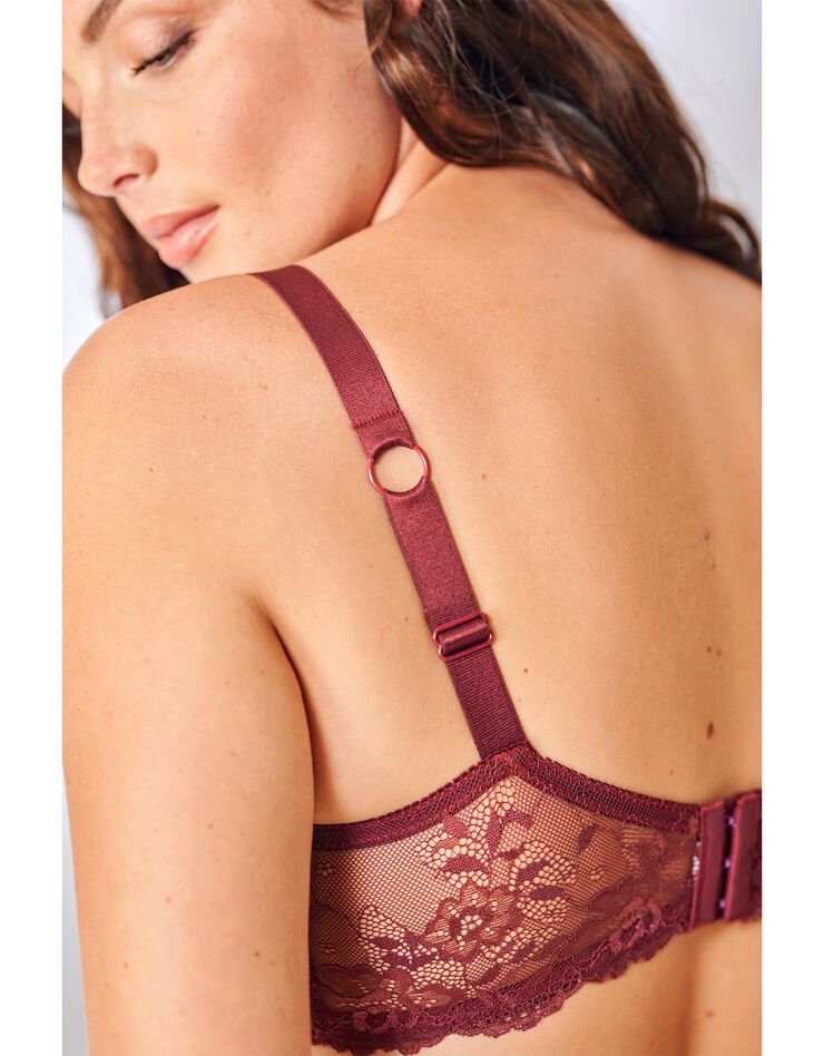 Soutien-gorge dentelle florale avec armatures (prune) Soutien-gorge dentelle florale avec armatures (prune)