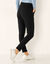 Pantalon jogpant ceinture &eacute;lastiqu&eacute;e molleton  (noir)