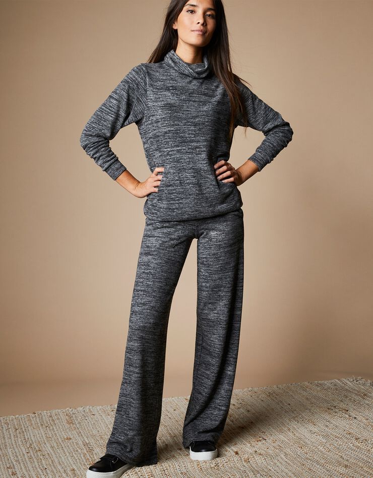 Pantalon coupe large (anthracite chiné) Pantalon coupe large (anthracite chiné)