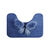 Tapis de bain fantaisie Papillons (bleu / bleu dur)