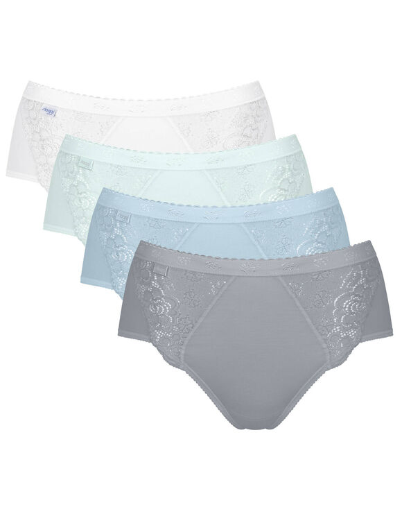 Culotte midi Chic, lot de 3 achet&eacute;es + 1 GRATUITE (1) (bleu)