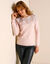 Pull macramé (rose poudré)