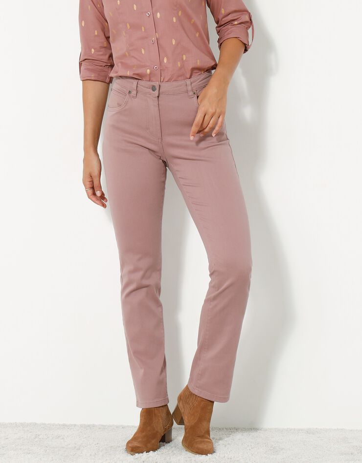Pantalon sculptant coupe 5 poches (praline)