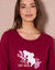 Pyjama manches longues motif "koala" (cerise)