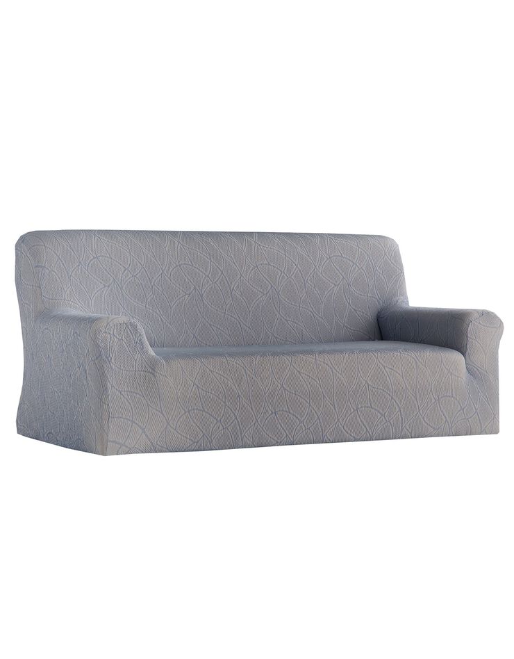 Housse fauteuil et canapé préformée "Alexia" (bleu ciel)