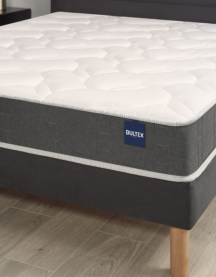 Matelas mousse Nano Bultex® 20 cm luxe ferme (blanc / gris)