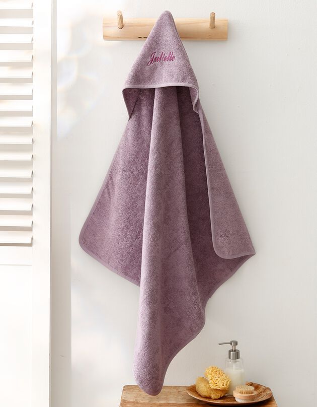 Cape de bain bébé personnalisable (lavande)
