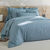 Linge de lit uni - percale de coton 72 fils/cm&sup2; (bleu clair)