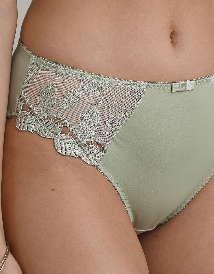 Culotte microfibre et guipure Rima - lot de 2 (tilleul)