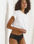 Slip pour fuites urinaires en coton biologique (**) lavable - flux abondant (noir)