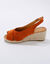 Sandales compensées corde à talon et bout ouverts (terracotta)