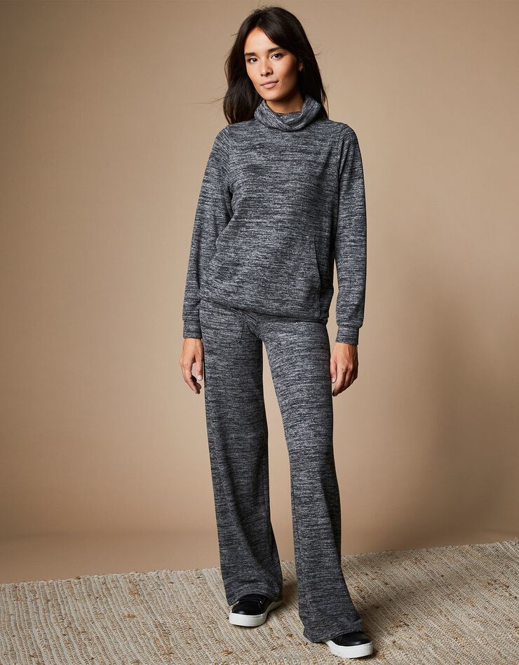 Pantalon coupe large (anthracite chiné) Pantalon coupe large (anthracite chiné)