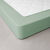 Drap-housse uni percale bonnets 40 cm (vert amande)