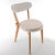 Coussin d'assise uni rond bachette (naturel)