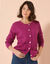 Cardigan maille fantaisie (violine)