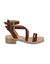 Sandales à talons en cuir, Hocean (caramel)