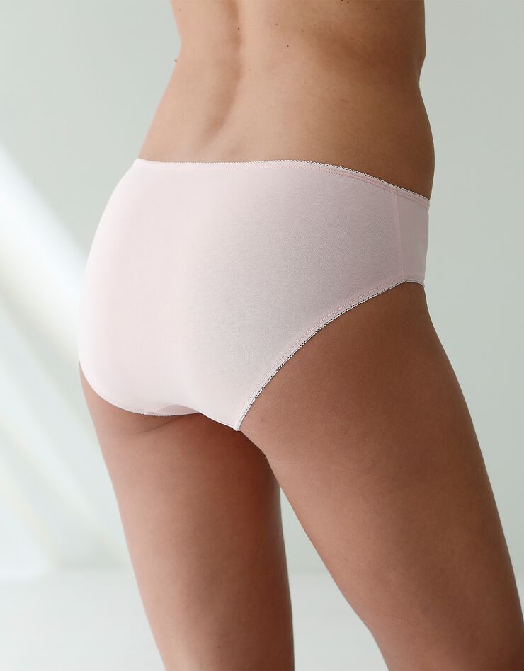 Culotte midi coton imprimé "bicyclette" - lot de 4 (marine / rose) Culotte midi coton imprimé "bicyclette" - lot de 4 (marine / rose)