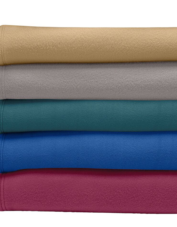 Couverture polaire mi-housse (bleu jean)