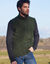 Blouson zippé maille micropolaire sans manches (kaki)