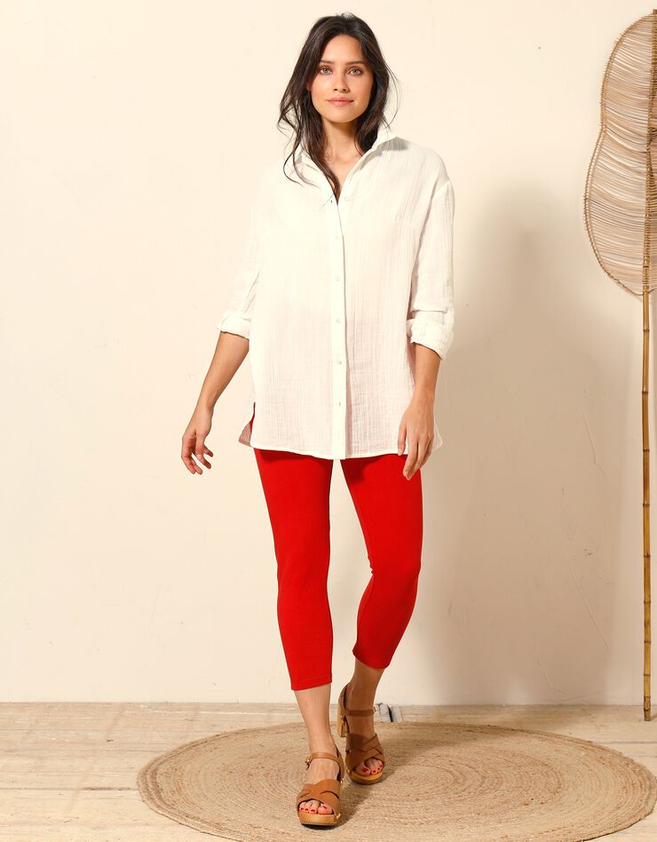 Legging 3/4 uni - lot de 2 (terracotta / noir) Legging 3/4 uni - lot de 2 (terracotta / noir)