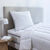 Oreiller percale coton Qualigel moelleux (blanc)