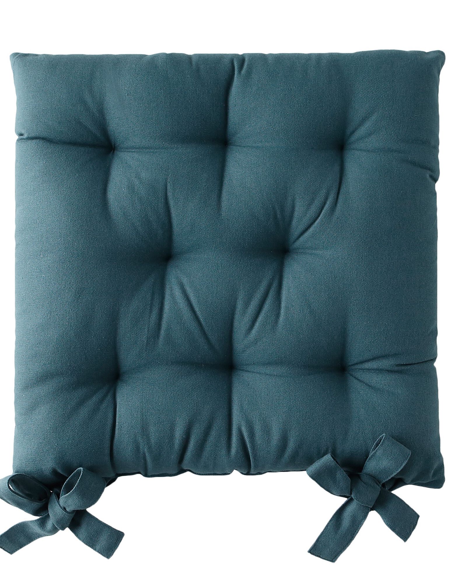 Galette De Chaise Atout Ciel 40x40cm - Coussin D'assise Coton Anthracite | Décoration Et Confort